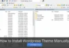 How to Install WordPress Theme Manually
