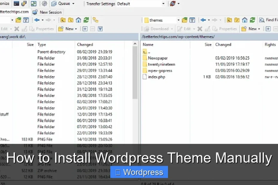 How to Install Wordpress Theme Manually