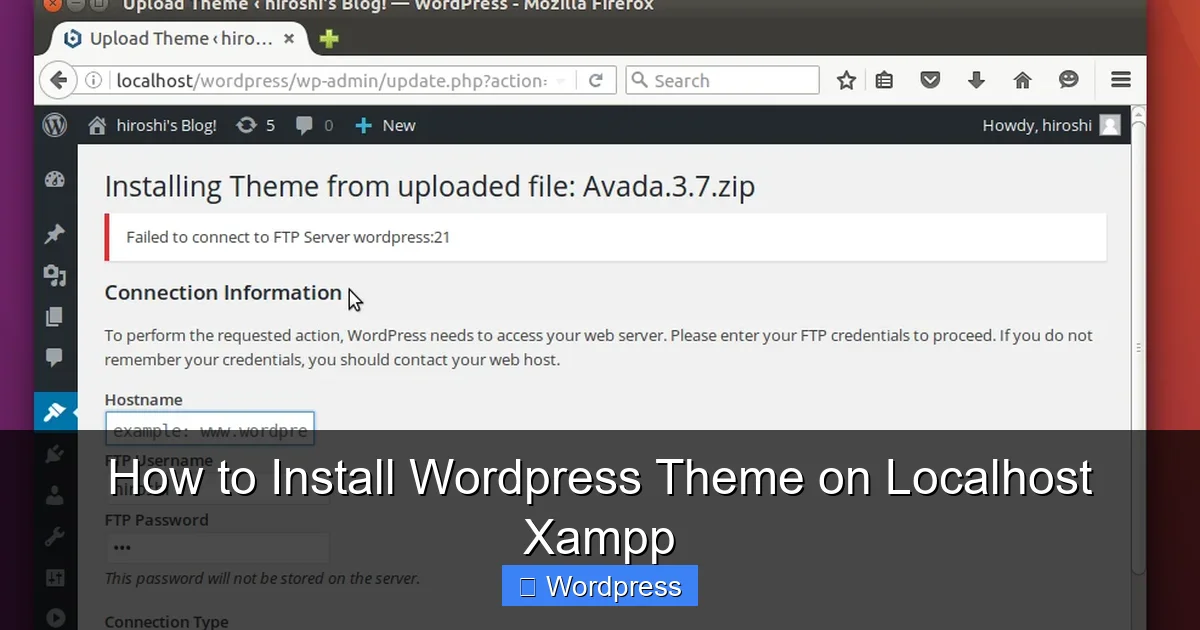 How to Install WordPress Theme on Localhost Xampp