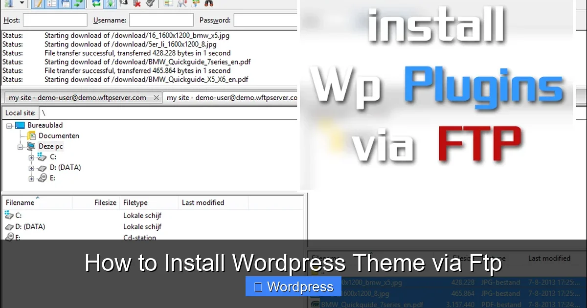 How to Install WordPress Theme via Ftp