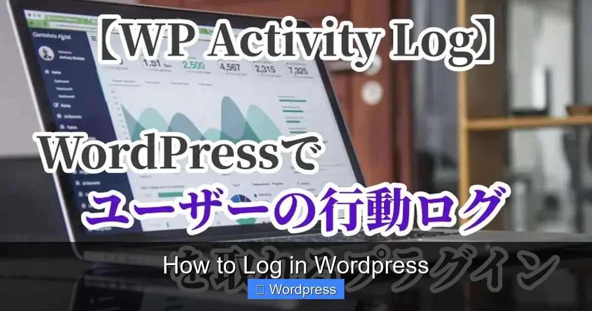 How to Log in WordPress