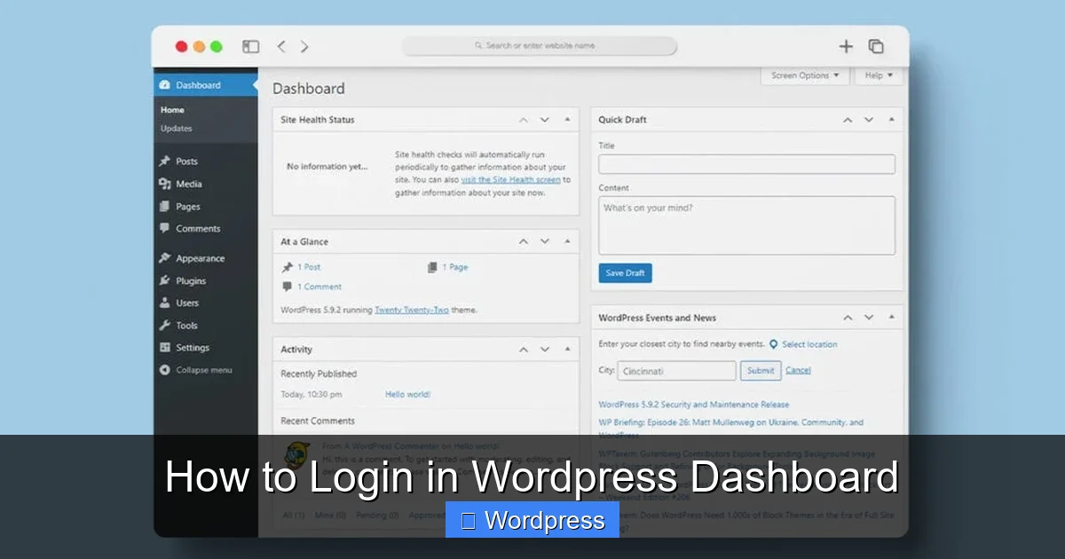 How to Login in WordPress Dashboard