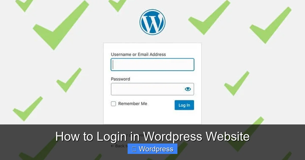 How to Login in WordPress Website