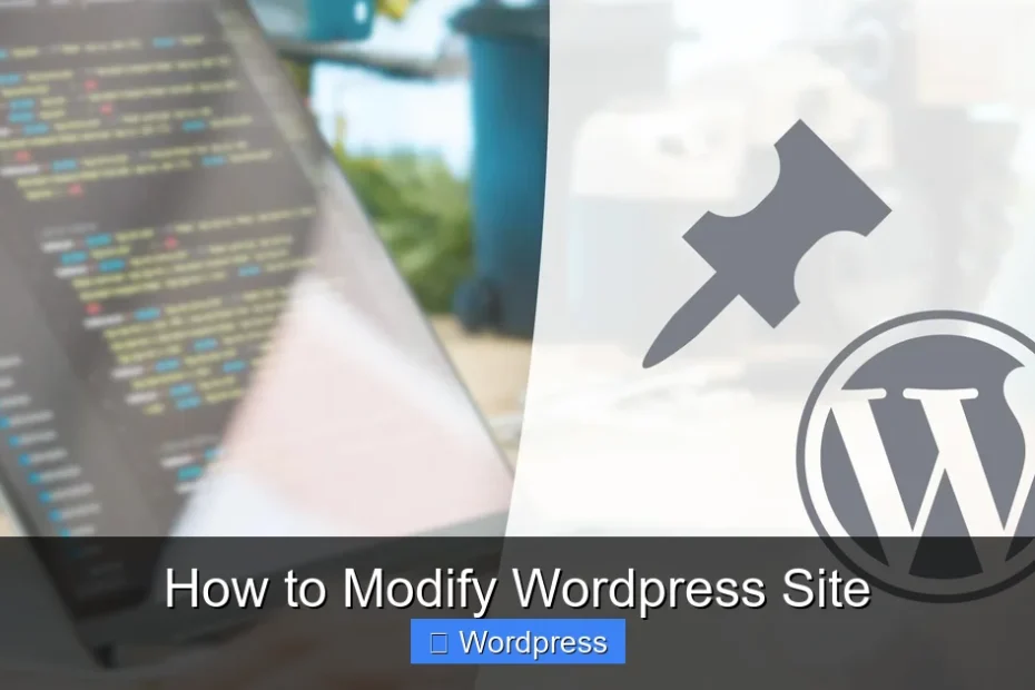 How to Modify Wordpress Site