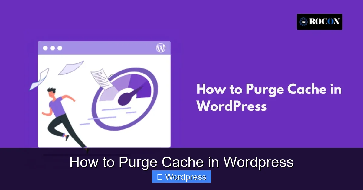 How to Purge Cache in WordPress