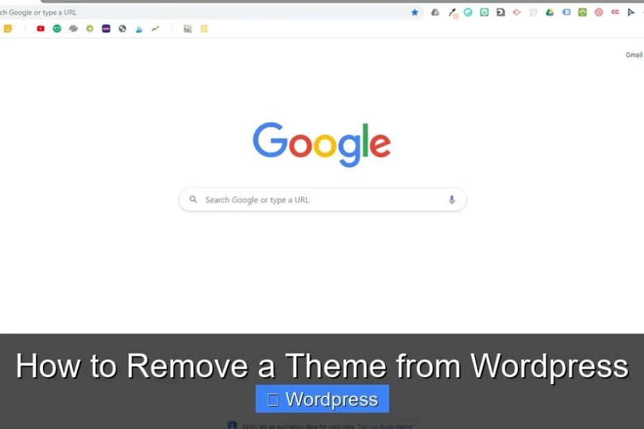 How to Remove a Theme from Wordpress