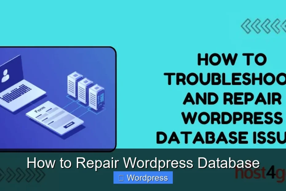 How to Repair Wordpress Database