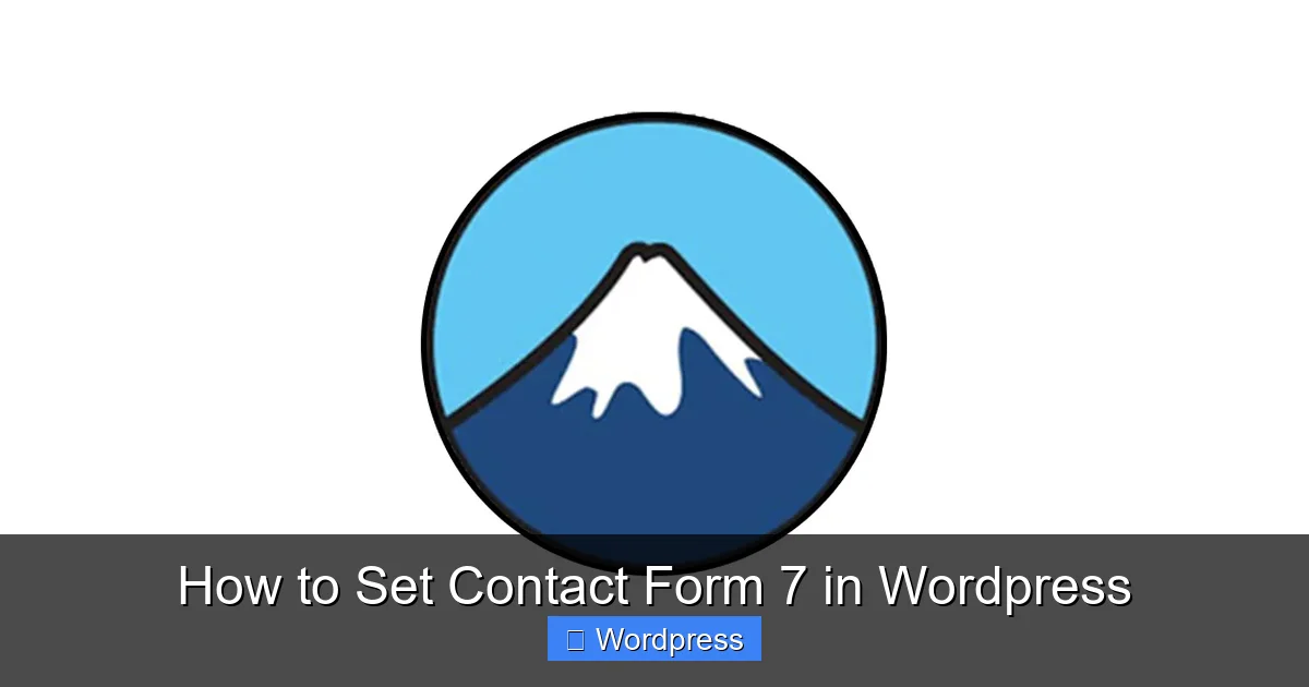 How to Set Contact Form 7 in WordPress