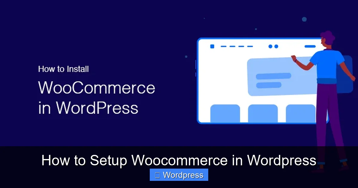 How to Setup Woocommerce in WordPress