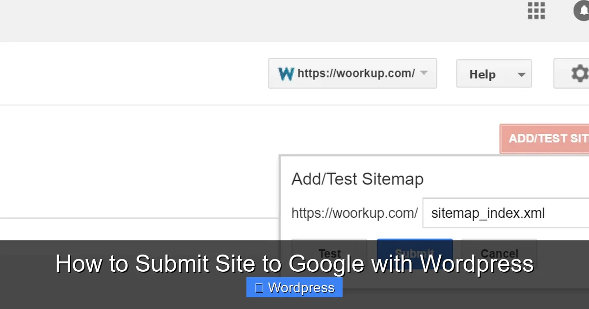 How to Submit Site to Google with WordPress