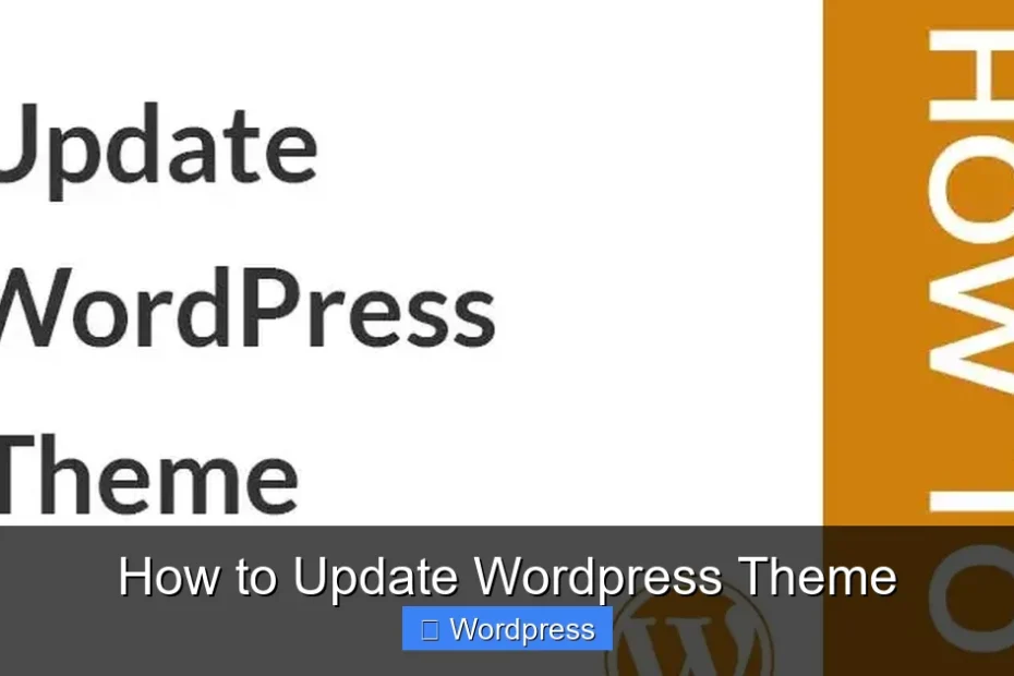 How to Update Wordpress Theme