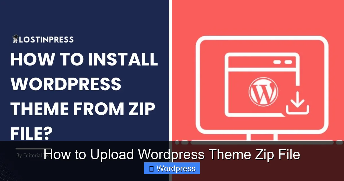 How to Upload WordPress Theme Zip File