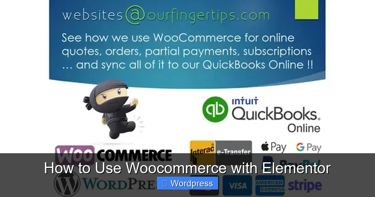 How to Use Woocommerce with Elementor