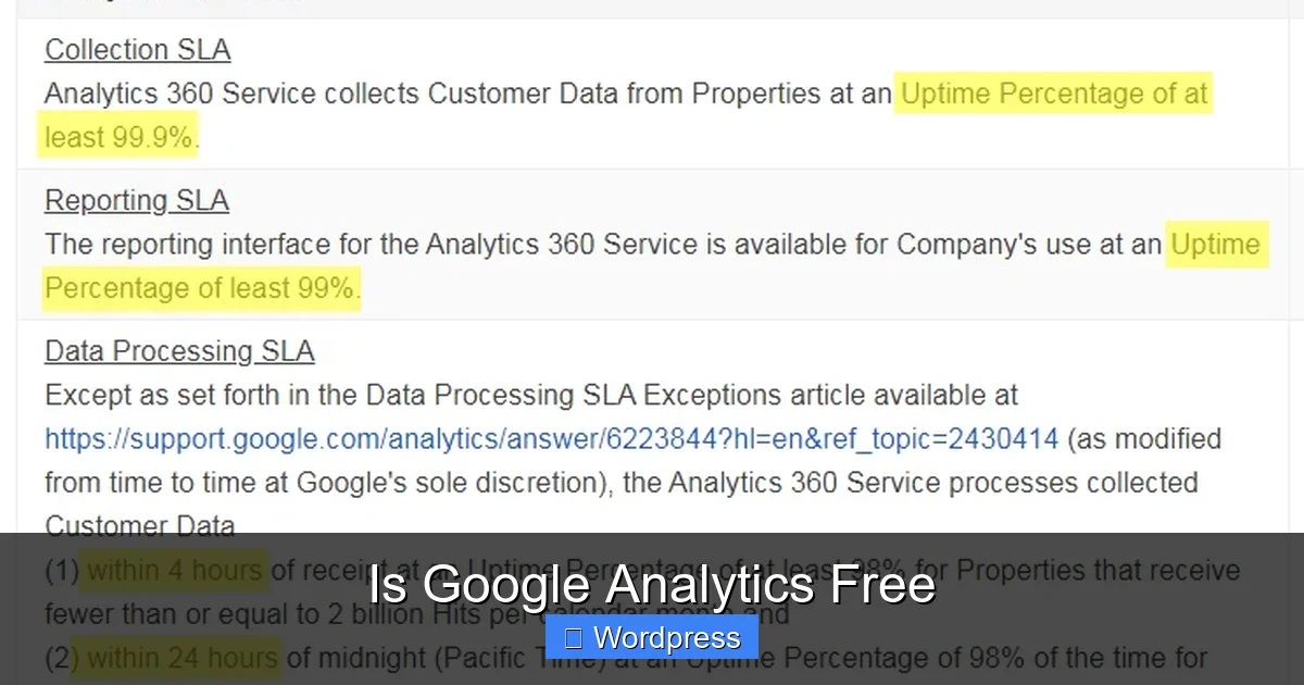 Is Google Analytics Free
