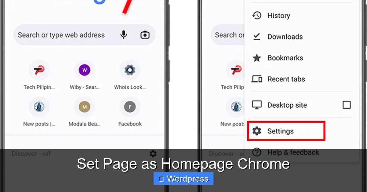 Set Page as Homepage Chrome