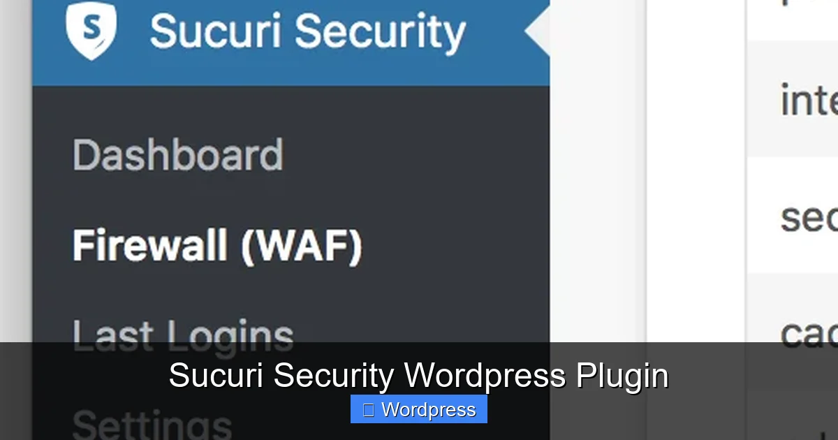 Sucuri Security WordPress Plugin