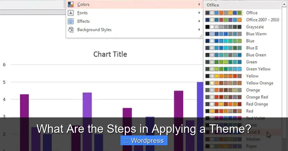 What Are the Steps in Applying a Theme?
