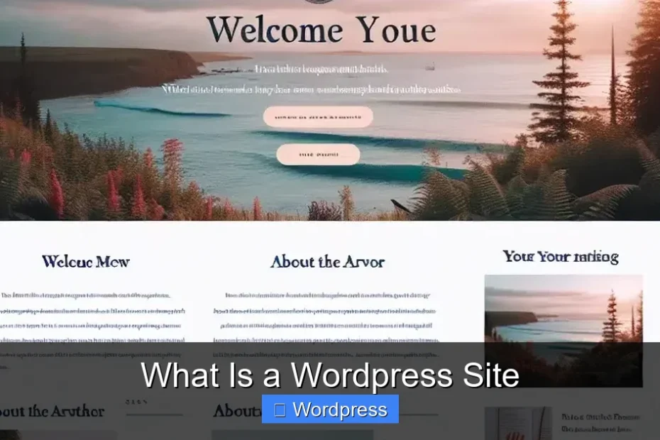 What Is a Wordpress Site