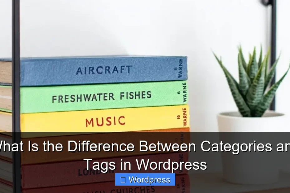 What Is the Difference Between Categories and Tags in Wordpress