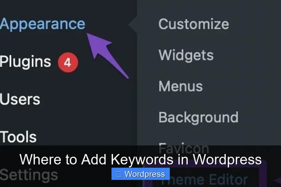 Where to Add Keywords in Wordpress