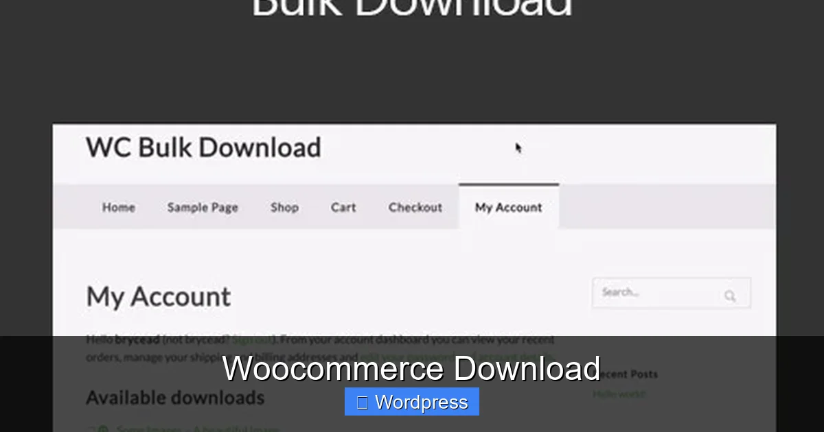 Woocommerce Download