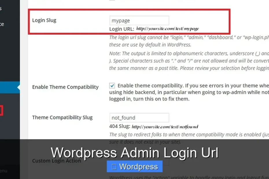 Wordpress Admin Login Url
