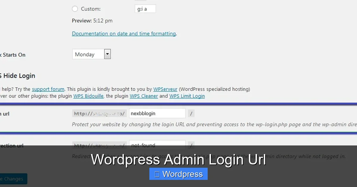 Wordpress Admin Login Url