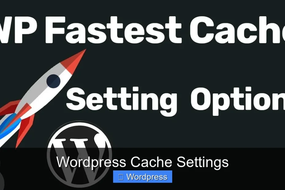 Wordpress Cache Settings