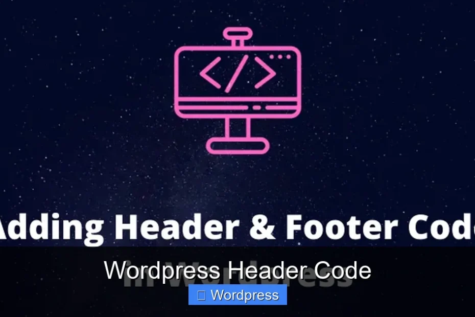 Wordpress Header Code