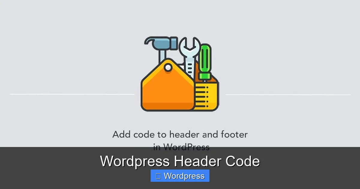 Wordpress Header Code
